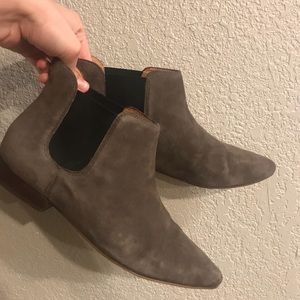 Madewell pointed toe booties